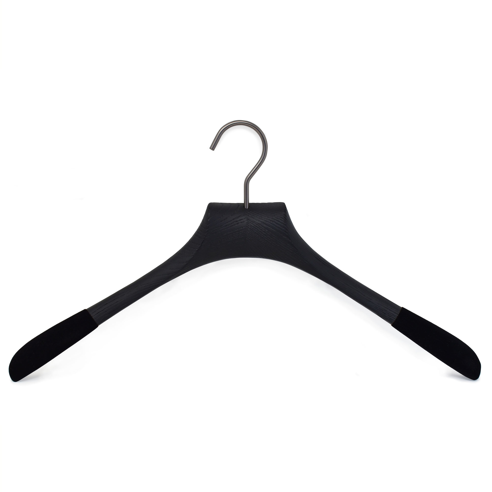 Perchas negras y plateadas, perchas de metal para ropa, camisa, traje y  abrigo (negro plateado, 50 piezas)