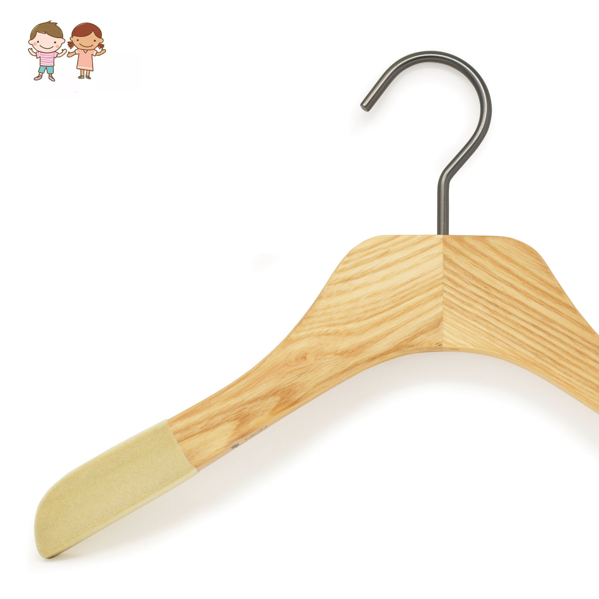 Perchas de madera para niños de alta calidad (paquete de 10) perchas de  madera duraderas para bebé, diseño lindo y encantador, perchas de ropa para