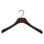 luxury wooden hangers for women's jackets and coats, 38 cm